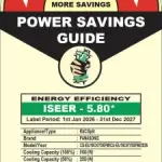 Panasonic CS/CU-EU18CKY5XFM 1.5 Ton 5 Star 2026 Inverter Split AC